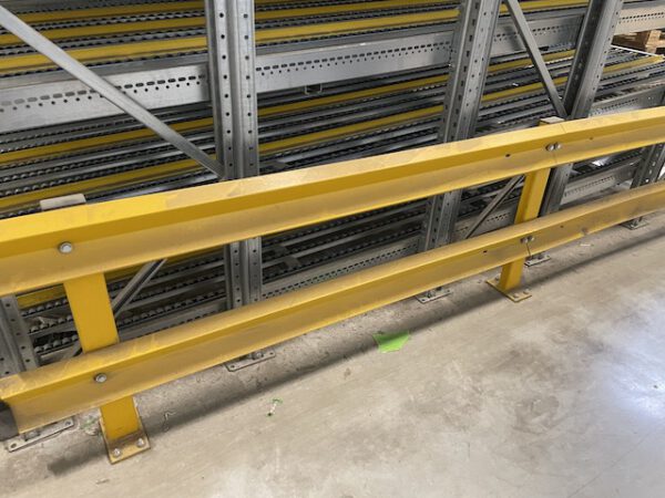 Große Fachbodenregalanlage (ca. 3.600m2), Dexion, 2 geschossig (könnte noch aufgestockt werden) mit 3 Treppen und 4 x 2er Palettenübergabeplätze, auf Wunsch mit Aufzug, Durchlaufregalen und umlaufender Lagerbühne, gesamt ca. 2.400 Felder – gebraucht - : – Bild 62