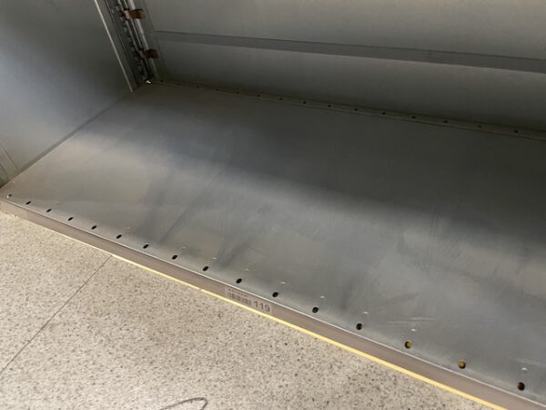 Große Fachbodenregalanlage (ca. 3.600m2), Dexion, 2 geschossig (könnte noch aufgestockt werden) mit 3 Treppen und 4 x 2er Palettenübergabeplätze, auf Wunsch mit Aufzug, Durchlaufregalen und umlaufender Lagerbühne, gesamt ca. 2.400 Felder – gebraucht - : – Bild 79