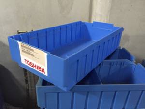 Regalkasten RK 521 B, ideal auch für Fachbodenregale, Kunststoff, ca. 1.000 Stück - gebraucht - : lagertechnik