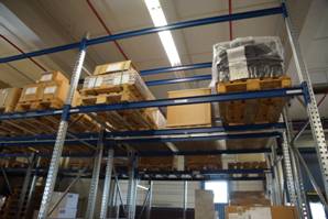 Palettenregal, 500kg / Palette, ca. 478 Stellplätze – gebraucht -: lagertechnik