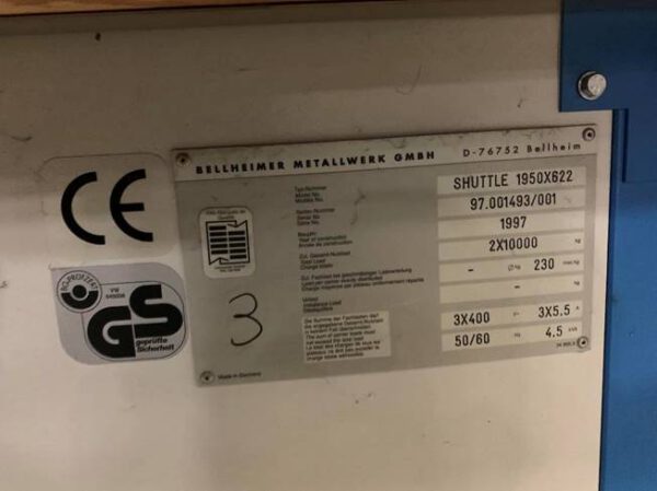 7 Stück Lagerlift, Kardex, ca. 6,30m bzw 1x 6,90m hoch (kürzbar), 2 Tablargrößen, 215/230kg pro Tablar, 1 Gerät 150kg – gebraucht -: – Bild 9