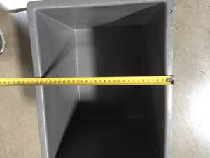 Stapelkästen, Stapelbox, schmal & hoch, ca. 30 x 40cm, Kunststoff, ca. 412 Stück - gebraucht - : lagertechnik