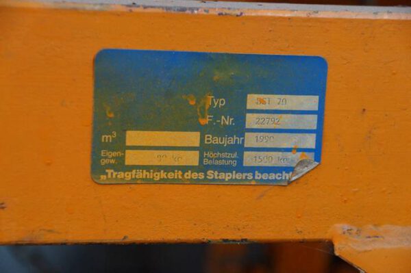 5 St. stapelbare Kippbehälter, verzinkt, inkl. 1 Staplertraverse - gebraucht- : – Bild 8