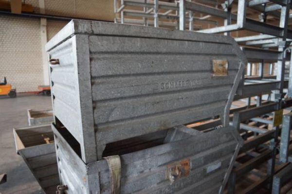 3 St. Stapelbehälter, Großbehälter, Transport- und Stapelbehälter Serie LF, L 1200/1000 x B 800 x H 610 mm, SSI Schäfer - gebraucht- :