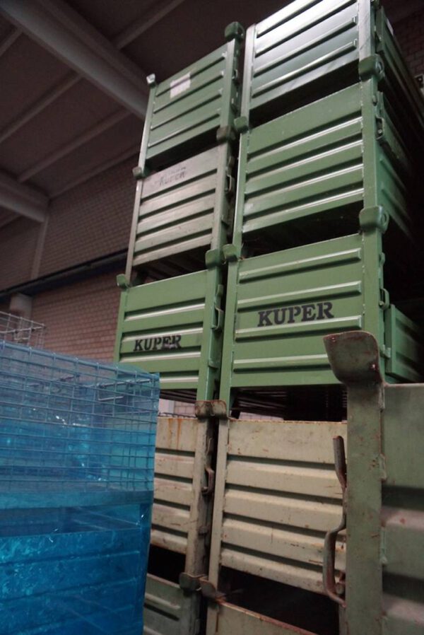 39 St. Stapelbehälter, Großbehälter, Transport- und Stapelbehälter Serie E, m. Klappe, L 800 x B 600 x H 605 mm, SSI Schäfer - gebraucht- : – Bild 9