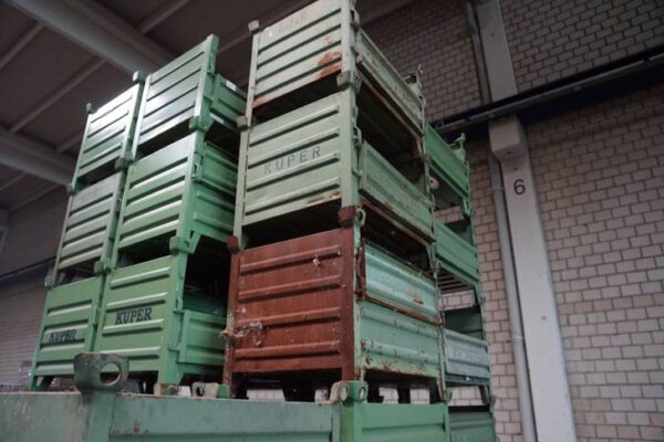39 St. Stapelbehälter, Großbehälter, Transport- und Stapelbehälter Serie E, m. Klappe, L 800 x B 600 x H 605 mm, SSI Schäfer - gebraucht- : – Bild 10