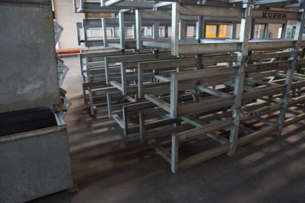 34 Stück verzinkte Langgutgestelle, Rungen - Langgutgestell stapelbar, kranbar, sehr stabil - gebraucht- : – Bild 4