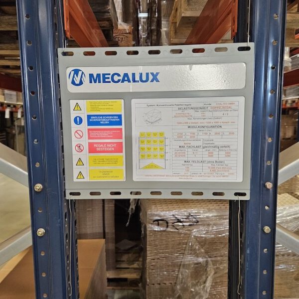 Radio-Shuttle Palettenregal für Europaletten etc. ähnlich  Einfahrregal, Mecalux, 800kg / Palette, max. 5776 Palettenstellplätze – Bild 15