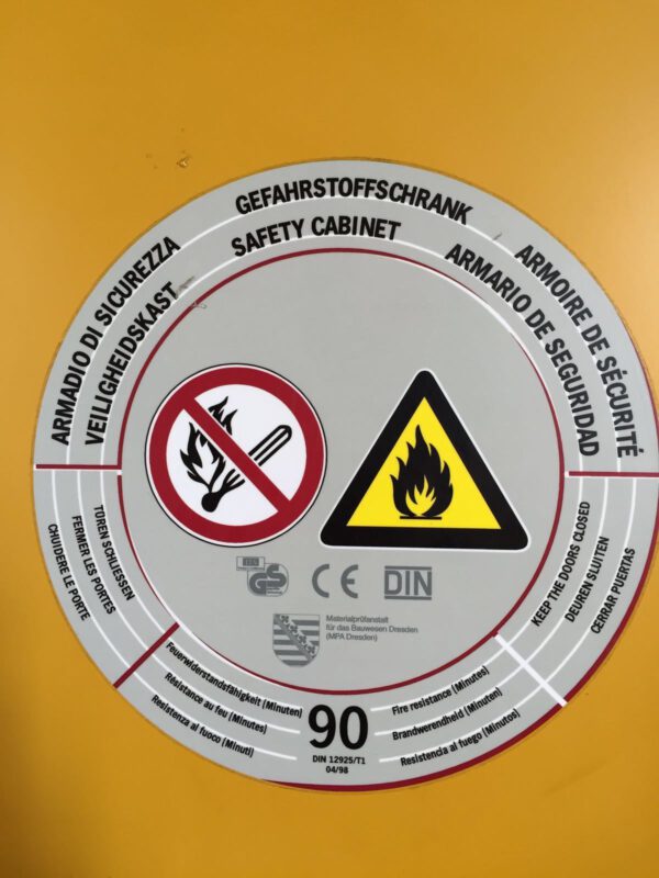 Asecos VBF.196.120-G Gefahrenstoffschrank Gefahrengutschrank Gefahrstofflagerung - gebraucht -: lagertechnik