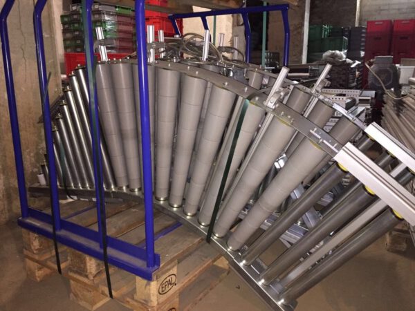 Knapp Moving angetriebene Rollenbahn Einschleuser Bj 2013 60cm breit links - gebraucht - – Bild 2