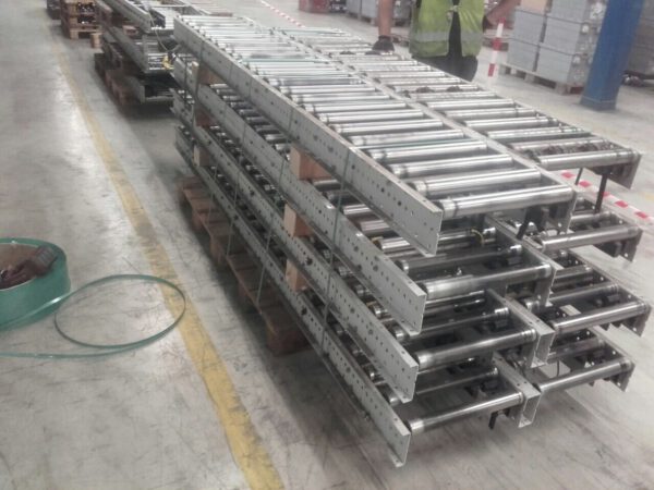 500m Rollenförderer mit Staufunktion 50cm breit, angetrieben – gebraucht -: