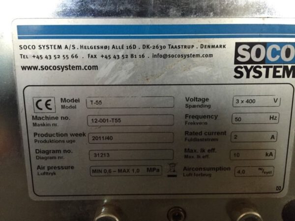 Kartonverschließer T-55 (Boden), soco system - gebraucht -: – Bild 4