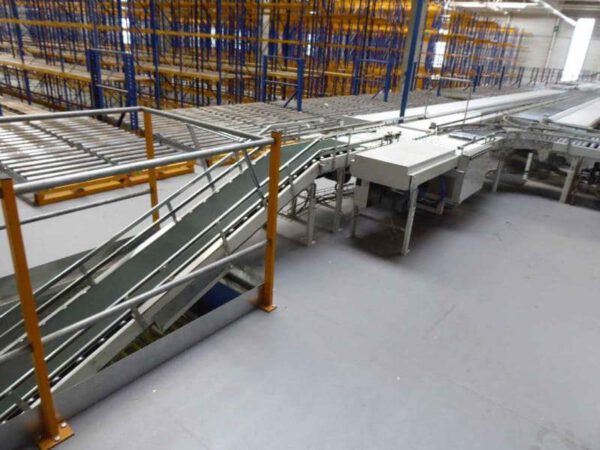 Fördertechnikanlage, ca. 650m, für Kartonagen bis 600 x 400mm – gebraucht - : lagertechnik